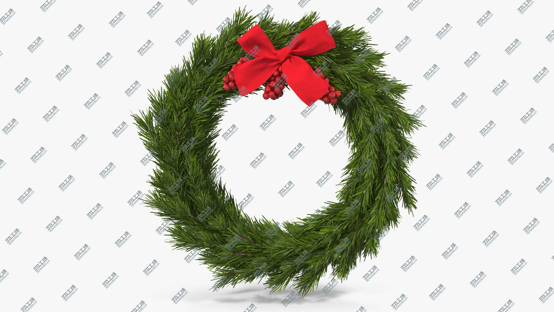 images/goods_img/202104092/3D Christmas Wreath with Red Bow 2 model/3.jpg